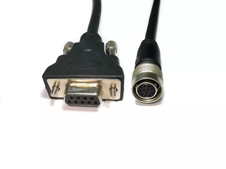 HR10A — 10P — 12S — DB9 / RS232 9 игольчатый кабель